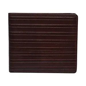 Leatherman Fashion LMN Genuine Leather Brown Boys Wallet (8 Card Slots)