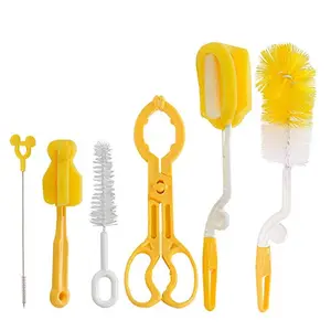 Adore Bottle Nipple and Straw Cleaning Kit, Multi Color Feeding Bottle Cleaner Brush (Cleaning Brush Kit) (Ultimate 6 in 1)