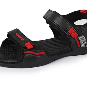 Sparx mens SS 122 | Latest, Daily Use, Stylish Floaters | Red Sport Sandal - 7 UK (SS 122)