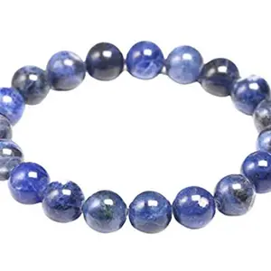 Divine Crystal Treasures Natural Original Healing Crystal Gemstone bracelets to amplify and magnify healing energy, clear, and balance chakras. (Lab Certified Sodalite Bracelet)