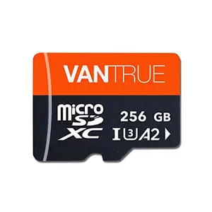 Vantrue 256GB MicroSDXC UHS-I U3 V30 Class 10 4K UHD Video High Speed Transfer Monitoring SD Card