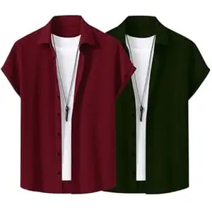 Lymio Stylish Casual Regular Fit Shirt for Men|| Men Regular Fit Shirt (Available in Combo Packs) (S-Kent-)