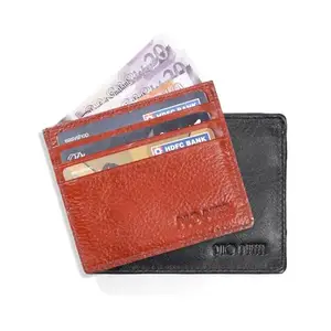 DUO DUFFEL Card Case Wallet Genuine Leather RFID Blocking Credit Card Organizer for Men Women