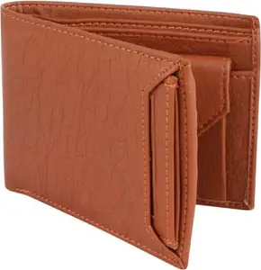 Classic World Men & Women Casual Tan Artificial Leather Wallet (5 Card Slots) New Trending Wallet for Men_CW