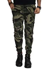 Urban Legends Six Pocket Camouflage Regular Fit Cotton Cargo Pants