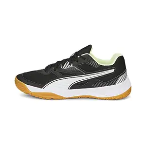 Puma Unisex-Adult Solarflash II Black-White-Fizzy Light-Gum Indoor Shoe - 8UK (10688201)