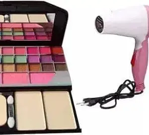 Urvanshi Multicolor Makeup Kit with 1 Foldable Hair Dryer and 1 Mini Hair Straightener - (Pack of 3)