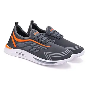 WORLD WEAR FOOTWEAR Soft, Comfortable & Breathable Lace-Ups Casual Snearker Shoe for Men_Grey_AF_9480-6