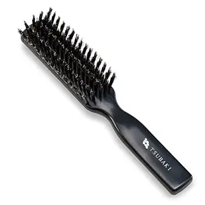 Natural Boar Bristle Hair Brush [ Made in Japan ] Camellia Oil Blended as Beauty Essence Soft Bristles [ Natural Bristle Hair Brush ]