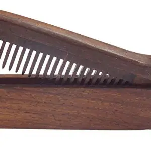 UPASKAR WOOD WORKS Sheesham Wood heavy duty folding comb for beard and hair