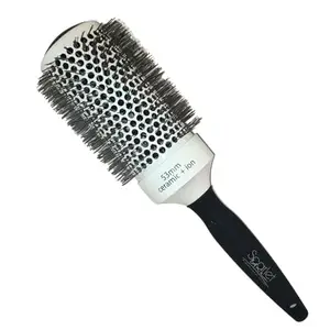 Scarlet Line Professional Big Round Brush for Blow Drying Ceramic Ion Thermal Barrel Brush for Precise Styling Lightweight Round Hair Brush for Women_53mm