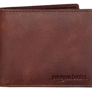 Amazon Basics Leather Wallet | 6 Card Slots