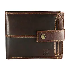 STYLE SHOES Men Brown Genuine Leather Wallet for Men