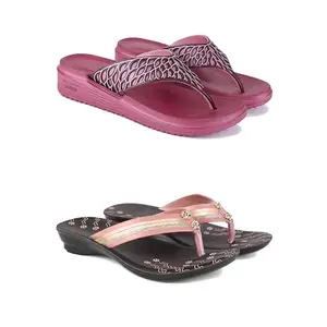 Women's Sandals | Lightweight Wear| Stylish & Easy to Wear For Women'S PCV-SAN-(2-COMBO)-1886-1956-6-EURO-37