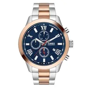TIMEX Analog Watch for Men with Round Dial & Water Resistant Man's Wrist Watches