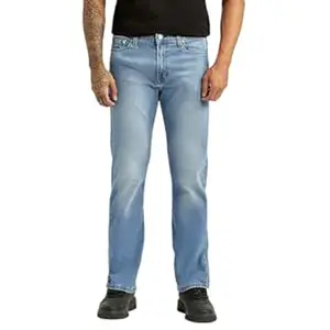 Levi's Men's 513 Light Indigo Straight Fit Mid-Rise Jeans