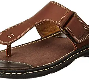 Clarks Men's Tolleson Coast Dark Brown Flip-Flop-10 Kids UK (26149882)