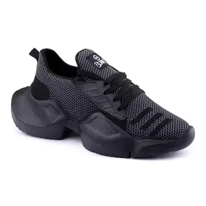 BXXY Men's Casual Black Sports, Running and Comfortable, Lace-Up Light Weight Shoes with Eva Sole.- 11 UK