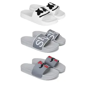 DRACKFOOT Men's Sandals | Lightweight Wear| Stylish & Easy to Wear For Men'S GR-San-(3-COMBO)-3030-1589-1590-6