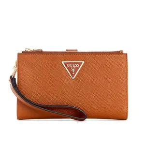 Guess Women's Light Cognac Solid Wallet| Ladies Purse Handbags | Gift For Ladies