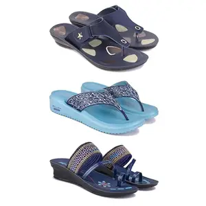 Women's Comfortable Sandal,Casual Lightweight Sandal for Everyday Wear | BTS-(3-COMBO)-1973-1888-1953-6-EURO-37
