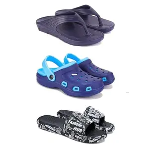 DRACKFOOT Men's Sandals | Lightweight Wear| Stylish & Easy to Wear For Men'S GR-SAN-(3-COMBO)-3153-3019-3103-9
