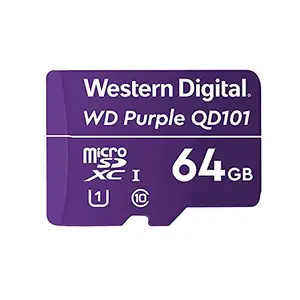 Western Digital WD Purple 64GB Surveillance and Security Camera Memory Card for CCTV & WiFi Cameras (WDD064G1P0C) price in India.