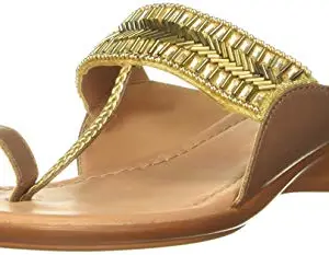 Max Women Bronze Fashion Slippers-3 UK (36 EU) (W19FEL212)