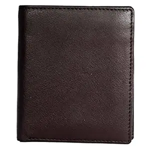 Leatherman Fashion LMN Genuine Leather Unisex Brown Wallet (8 Card Slots)