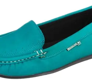 Woodland Women's Turquoise Nubuk Goat Bally-5 UK (38EURO) (LB 4247122RW)
