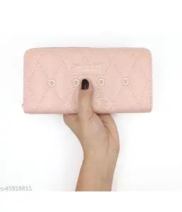 Stylish Ladies Wallet Cash Holder Light Pink