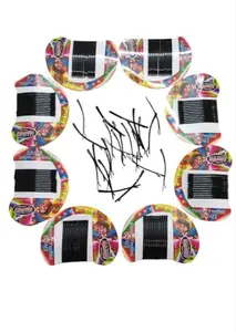 Manrav Bobby Pin Metal Bobby Hair Juda Pin for Women, Black Metal, Pack of 60 Pcs,