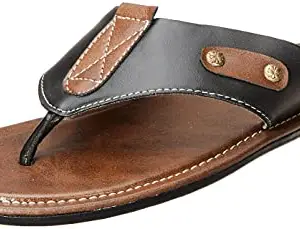 Centrino Black Sandals & Floaters-Men's Shoes-6 UK (6117)