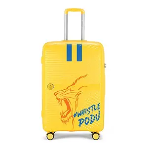 Nasher Miles CSK Bruges Hard-Sided Polypropylene Check-in Luggage Yellow 28 inch |75cm Trolley Bag
