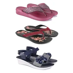 Women's Comfortable Sandal,Casual Lightweight Sandal for Everyday Wear | TBS-(3-COMBO)-1886-O22-1972-5-EURO-36