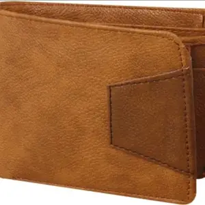 Classic World Men Casual Tan Artificial Leather Wallet (7 Card Slots) r 28 tan_CW