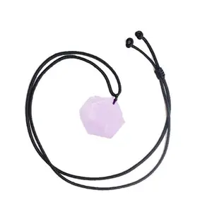 MADHAV CRYSTAL Natural Polished Six-Pointed Star Shaped Rose Quartz Pendant Star Of David Crystal Pendant Reiki Heal Meditation Yoga Healing Stone Pendant For Unisex