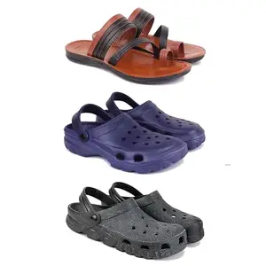 Men's Sandals | Lightweight Wear| Stylish & Easy to Wear For Men's PCV-SAN-(3-COMBO)-3151-3121-3056-6