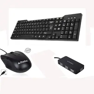 PRODOT KEYBOAR,Mouse & USB HUB Combo Pack