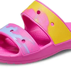 crocs Classic Pink Sandal-(208282-6UC)-2 UK Men/ 2 UK Women (M2W4)