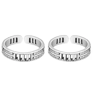 GIVA 925 Silver Tri-Stripe Toe Rings| Toe Rings for Women and Girls | With Certificate of Authenticity and 925 Stamp | 6 Month Warranty*