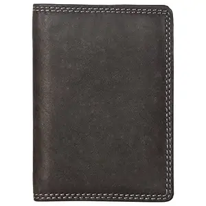 Leatherman Fashion LMN Genuine Leather Dark Brown for Men & Women Size Small Card Holders (24 Card Slots)