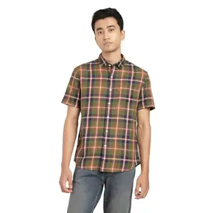 Levi's Men's Regular Fit Shirt (32908-0279_Green