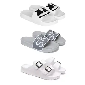 DRACKFOOT Men's Sandals | Lightweight Wear| Stylish & Easy to Wear For Men'S GR-San-(3-COMBO)-3030-1589-3113-6