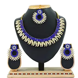 Shashwani Women's Alloy Necklace set (Black)-PID26130