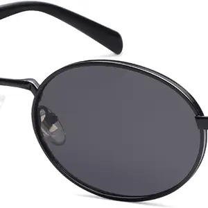 Visit the CREEK Store CREEK Retro Oval Sunglasses for Women & Men | Trendy Metal Sun Glasses Classic Shades | UV400 Protection