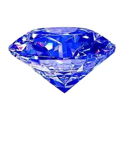 GEMS RIVER Natural Blue Zircon Stone 10.25 Ratti 9.95 Carat Original Certified Blue Zircon Loose Gemstone Making for Ring Bracelet Pendant Size Gemstone