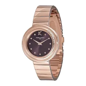 Pierre Cardin Passy météore Rose Gold Plum Perfect Watches for Women -CF.1010.MR