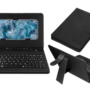 ACM Keyboard Case Compatible with Google Pixel 8 Pro Mobile Flip Cover Stand Direct Plug & Play Device for Study & Gaming Black