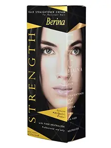 Berina Hair Straightener Cream Protects from Hair Damage Straight Hair for Longer Period of Time Smoothe and Detangles Hair Effortlessly (Berina Hair Straighter Cream, 60gm Pack of 1)